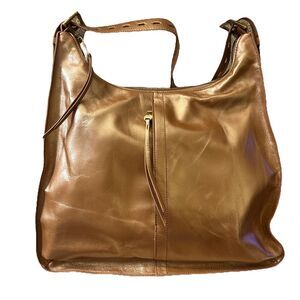 New HOBO Marley Camel Vintage hide Leather Adjustable Shoulder Strap Boho Bag